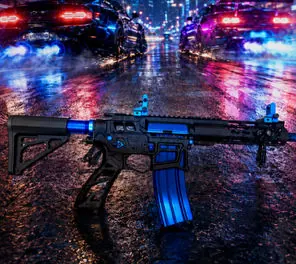 2 Furious Cerakote AR-15, 2 Tone FX design by Tattoo Tactical