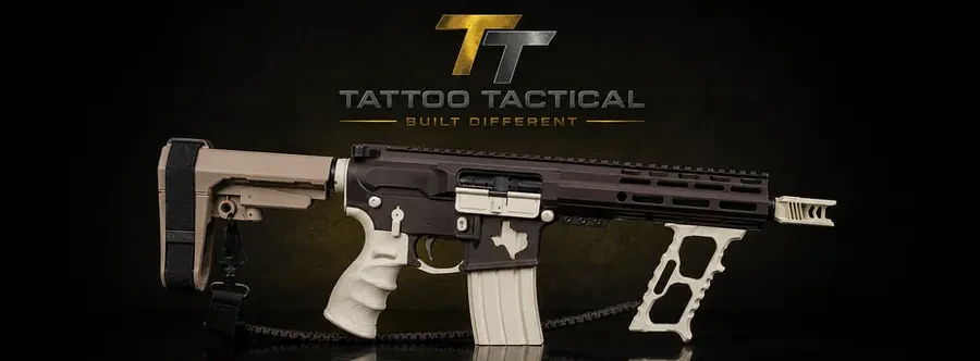 Borderline Cerakote AR-15, Western design by Tattoo Tactical