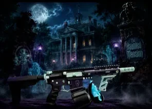 Disney Haunted Mansion Cerakote AR-15, Child's Play design by Tattoo Tactical