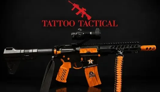 Go Stros! Cerakote AR-15, Sports design by Tattoo Tactical