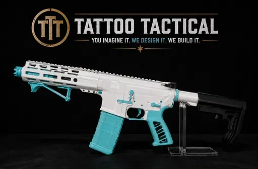 Killer Wave Cerakote AR-15, Child's Play design by Tattoo Tactical
