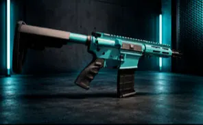 Laser Sharp Cerakote AR-15, Urban Commando design by Tattoo Tactical