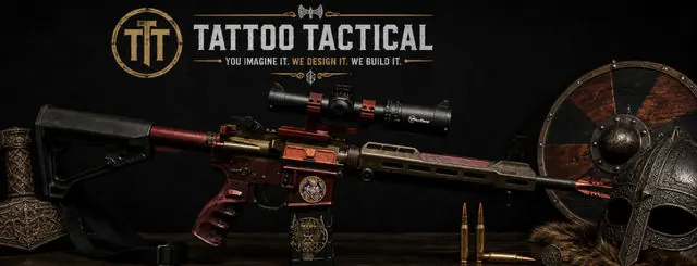 Odins Thunder Cerakote AR-15, Viking design by Tattoo Tactical