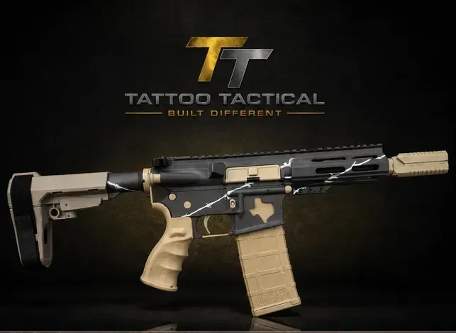 Ranger Cerakote AR-15, Western design by Tattoo Tactical