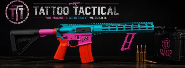 Retro Spurs Cerakote AR-15, Sports design by Tattoo Tactical