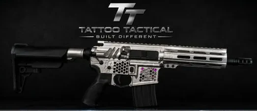 Silver Surfer Cerakote AR-15, Comic design by Tattoo Tactical