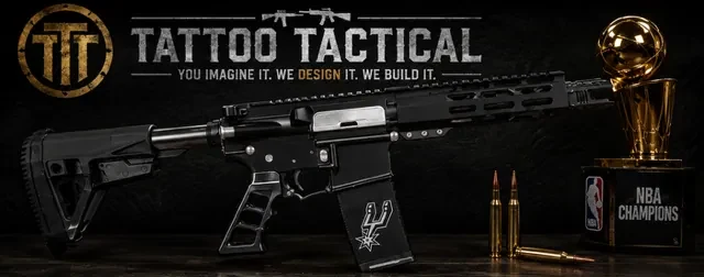 Spurs Cerakote AR-15, Sports design by Tattoo Tactical