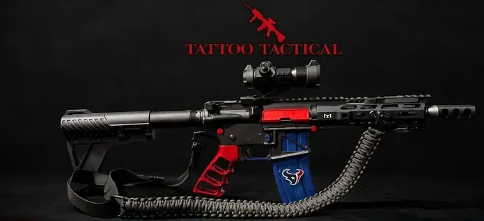 Texans Cerakote AR-15, Sports design by Tattoo Tactical