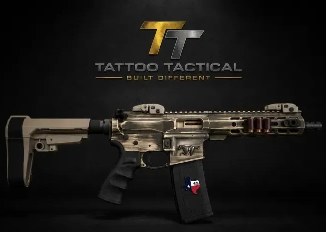 Texas Rebel Cerakote AR-15, Western design by Tattoo Tactical